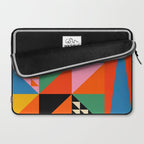 Geometric abstraction in colorful shapes   Laptop Sleeve Gallery Image 2