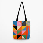 Geometric abstraction in colorful shapes   Tote Bag Gallery Image 2