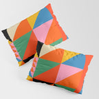 Geometric abstraction in colorful shapes   Pillow Sham Gallery Image 3