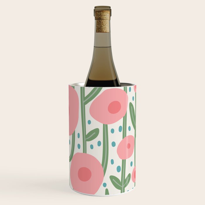 Flower Market Amsterdam Retro Scandi Spring Print Wine Chiller Gallery Image 3