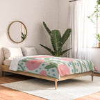 Flower Market Amsterdam Retro Scandi Spring Print Comforter Gallery Image 2
