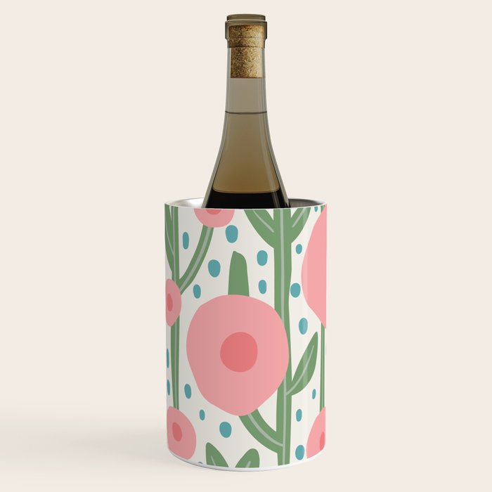 Flower Market Amsterdam Retro Scandi Spring Print Wine Chiller Gallery Image 2