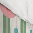 Flower Market Amsterdam Retro Scandi Spring Print Comforter Gallery Image 4