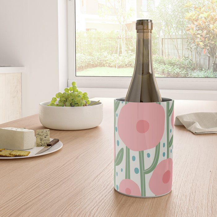 Flower Market Amsterdam Retro Scandi Spring Print Wine Chiller Gallery Image 4