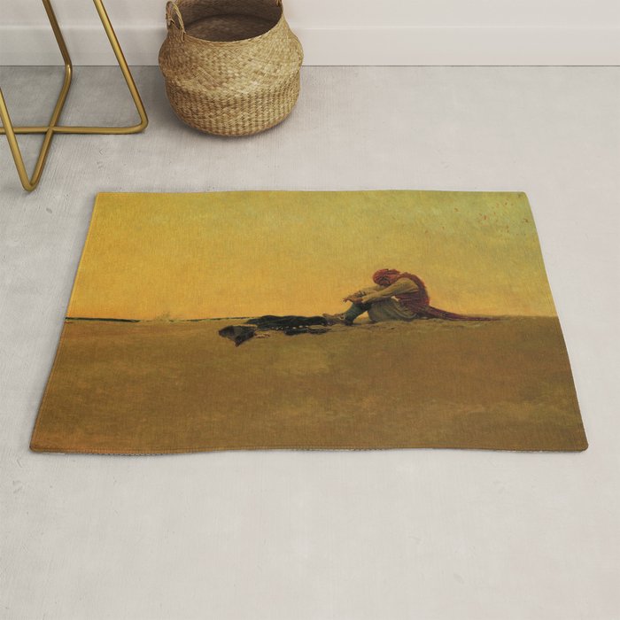 âMaroonedâ Pirate Art by Howard Pyle Rug Gallery Image 1