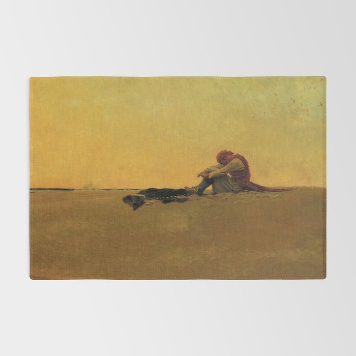 âMaroonedâ Pirate Art by Howard Pyle Rug Gallery Image 2