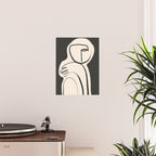 Lady Portrait Abstract Minimal  Line Art Poster Gallery Image 2