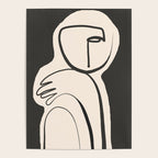 Lady Portrait Abstract Minimal  Line Art Poster Gallery Image 4