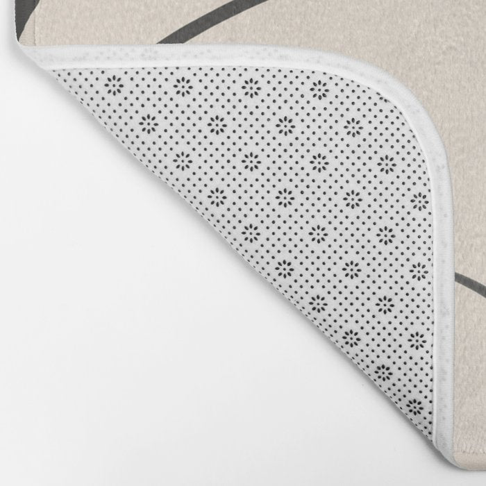 Lady Portrait Abstract Minimal  Line Art Bath Mat Gallery Image 2