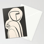 Lady Portrait Abstract Minimal  Line Art Stationery Card Gallery Image 2