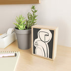 Lady Portrait Abstract Minimal  Line Art Mini Art Print Gallery Image 2
