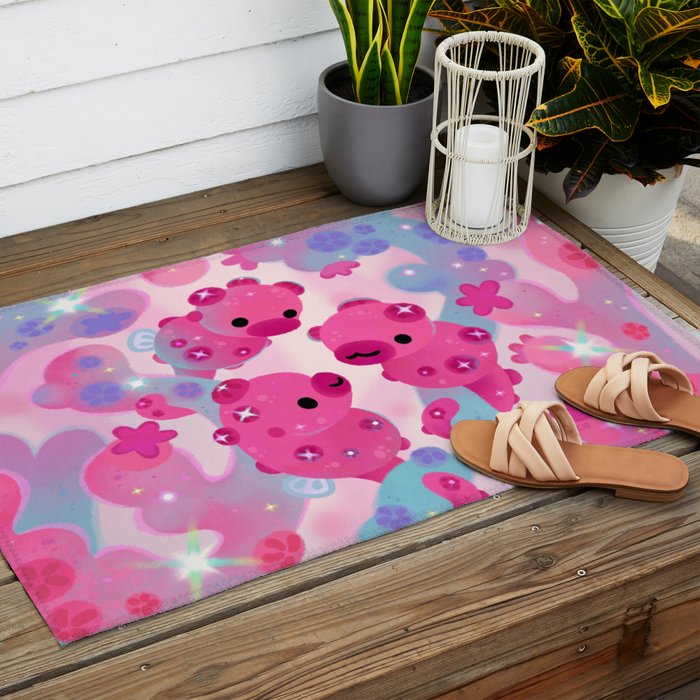 Pygmy seahorse Outdoor Rug Gallery Image 2