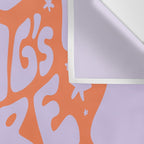 My Dogs Snore Makes Me Happy in Purple Wall Tapestry Gallery Image 3