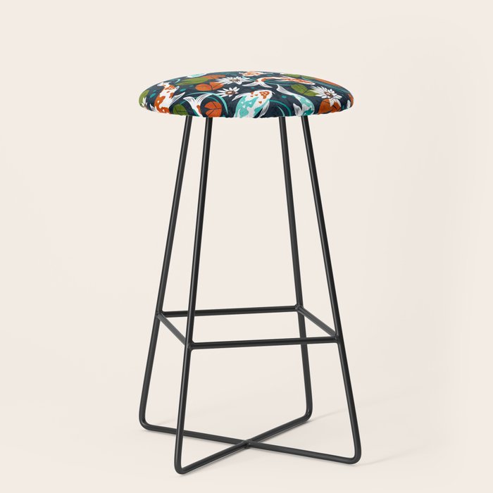 Koi Pond - Orange Stool Gallery Image 1