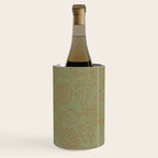 Block Print Pomegranate in Olive Wine Chiller Gallery Image 1