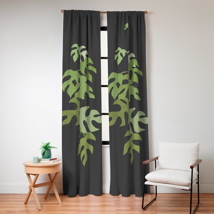 Minimal Abstract Art Plant 28 Window Curtain Gallery Image 4