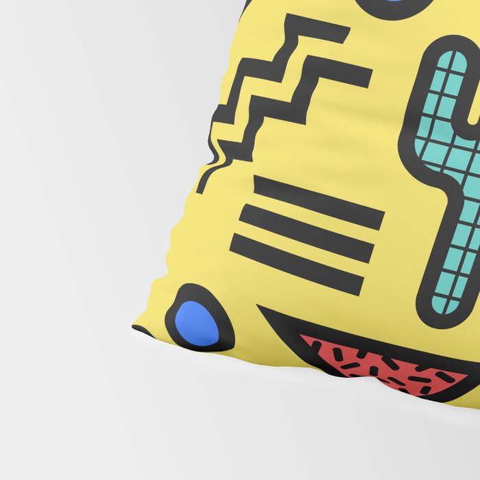 Retro 1980s Memphis Style Southwestern Cactus Design 431 Pillow Sham Gallery Image 4