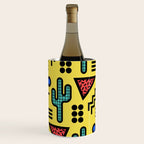 Retro 1980s Memphis Style Southwestern Cactus Design 431 Wine Chiller Gallery Image 1