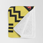 Retro 1980s Memphis Style Southwestern Cactus Design 431 Throw Blanket Gallery Image 3