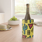 Retro 1980s Memphis Style Southwestern Cactus Design 431 Wine Chiller Gallery Image 4
