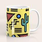 Retro 1980s Memphis Style Southwestern Cactus Design 431 Coffee Mug Gallery Image 1