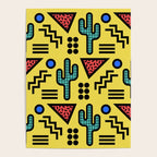 Retro 1980s Memphis Style Southwestern Cactus Design 431 Poster Gallery Image 4