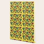 Retro 1980s Memphis Style Southwestern Cactus Design 431 Wallpaper Gallery Image 2
