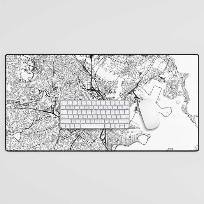 Boston Map Desk Mat Gallery Image 1