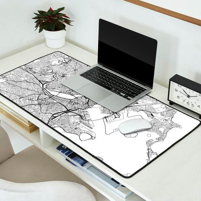 Boston Map Desk Mat Gallery Image 2