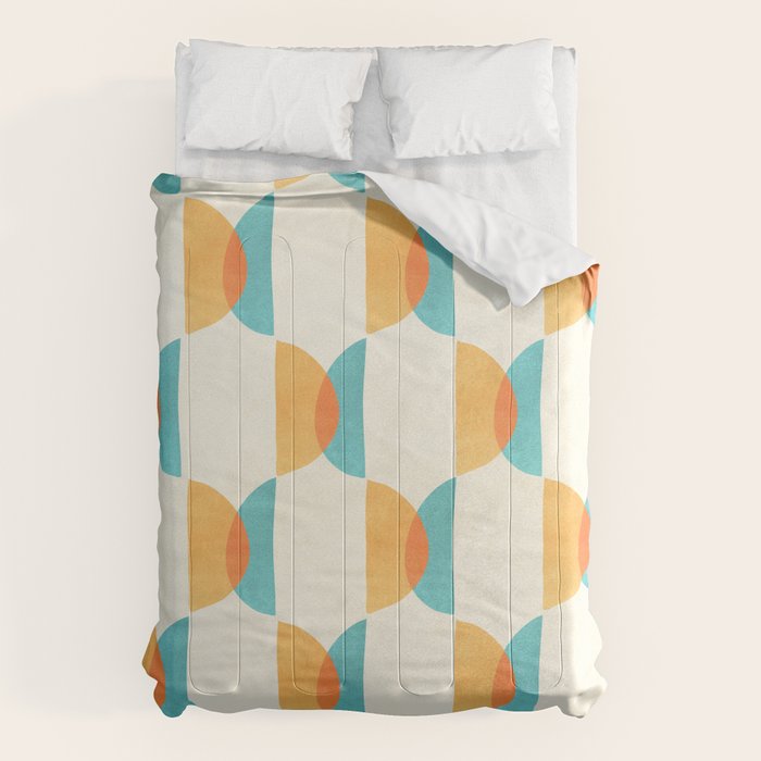 Mid Century Moons Geometric Pattern Comforter Gallery Image 6