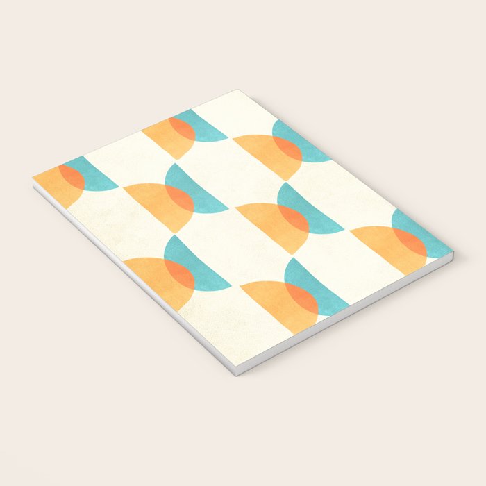 Mid Century Moons Geometric Pattern Notebook Gallery Image 3