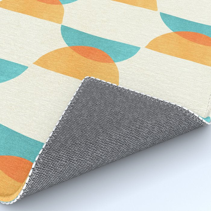 Mid Century Moons Geometric Pattern Rug Gallery Image 4