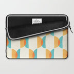 Mid Century Moons Geometric Pattern Laptop Sleeve Gallery Image 2