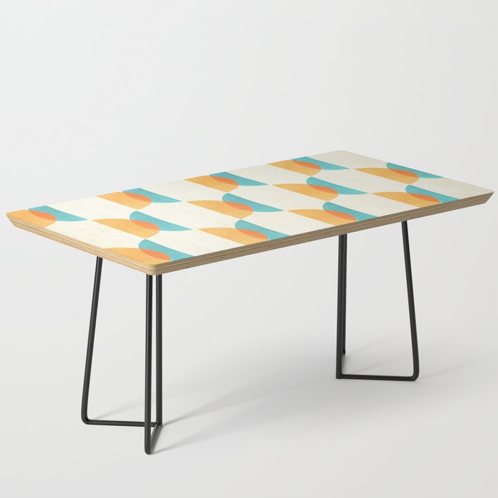 Mid Century Moons Geometric Pattern Coffee Table Gallery Image 1