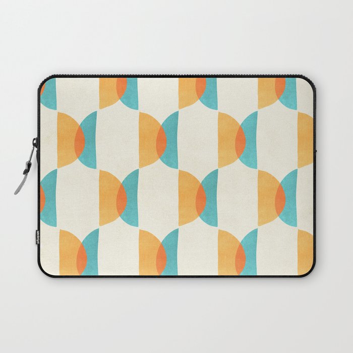 Mid Century Moons Geometric Pattern Laptop Sleeve Gallery Image 1