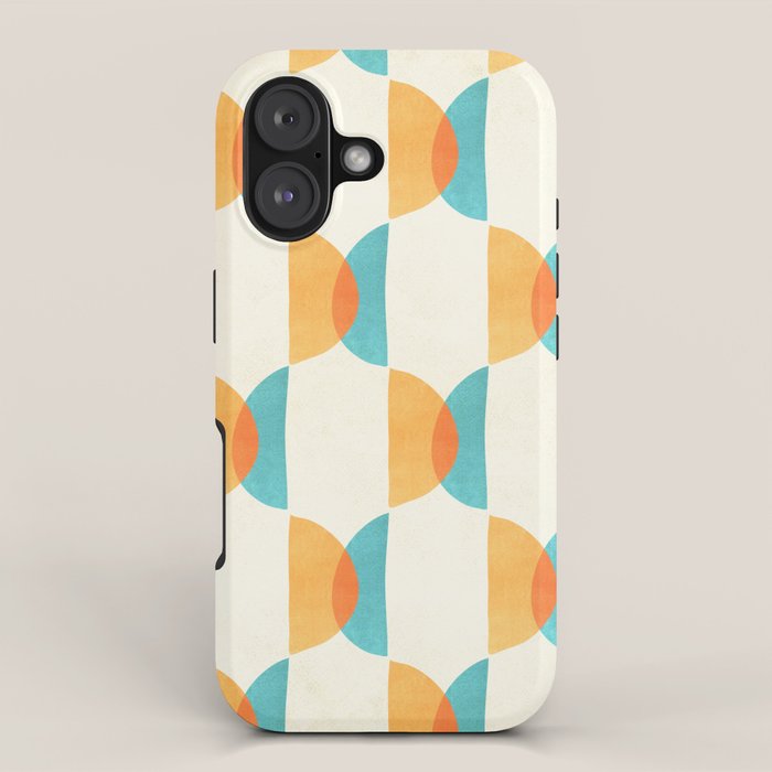 Mid Century Moons Geometric Pattern iPhone Case Gallery Image 1