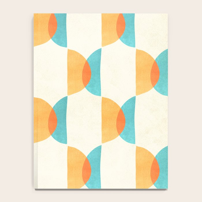 Mid Century Moons Geometric Pattern Notebook Gallery Image 4