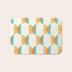 Mid Century Moons Geometric Pattern Bath Mat Gallery Image 1