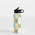 Mid Century Moons Geometric Pattern Water Bottle Gallery Image 1