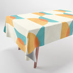 Mid Century Moons Geometric Pattern Tablecloth Gallery Image 1