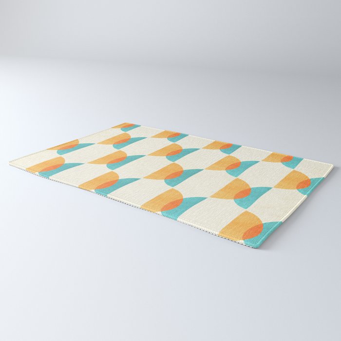 Mid Century Moons Geometric Pattern Rug Gallery Image 3