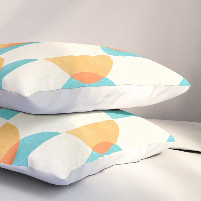 Mid Century Moons Geometric Pattern Pillow Sham Gallery Image 3