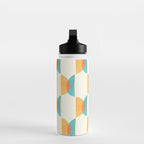Mid Century Moons Geometric Pattern Water Bottle Gallery Image 3