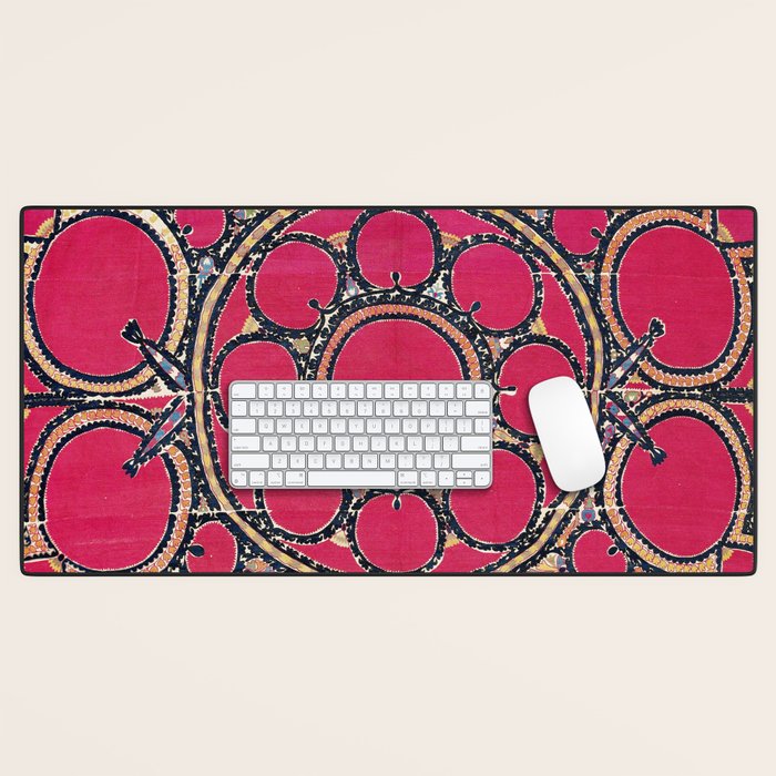Tashkent Suzani Uzbekistan  Antique Carpet Desk Mat Gallery Image 1