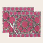 Tashkent Suzani Uzbekistan  Antique Carpet Placemat Gallery Image 1