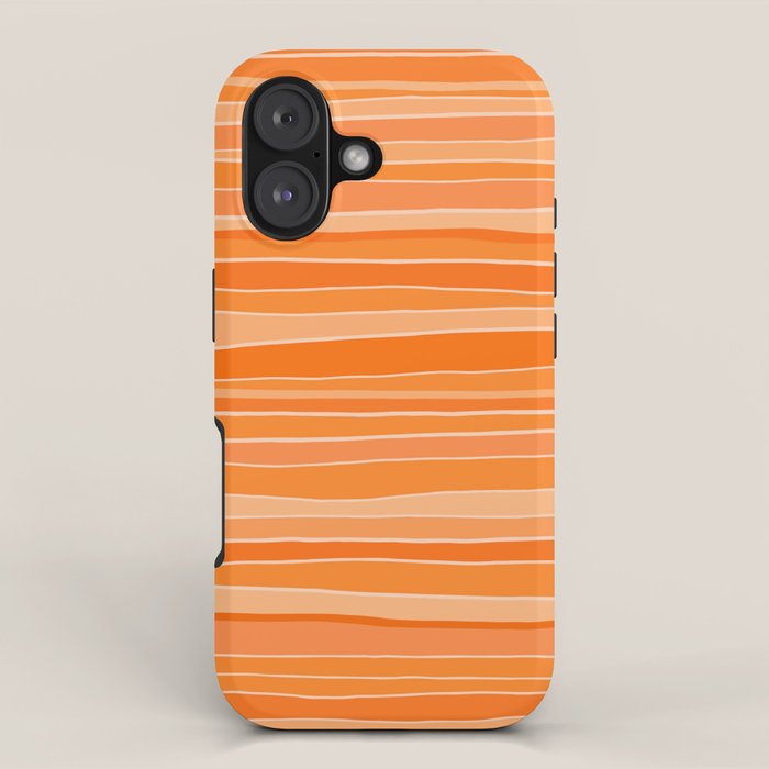 Retro Orange Stripes iPhone Case Gallery Image 1