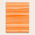 Retro Orange Stripes Notebook Gallery Image 4
