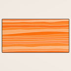 Retro Orange Stripes Desk Mat Gallery Image 3