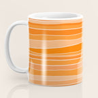 Retro Orange Stripes Coffee Mug Gallery Image 3