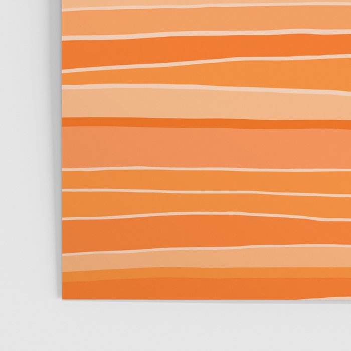 Retro Orange Stripes Poster Gallery Image 3